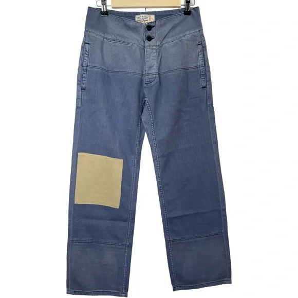 FREE PEOPLE x SANDRINE ROSE FRENCH WORKER PANTS SZ 25 - Picture 4 of 8